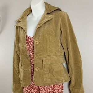 Delia’s Brown or Tan Corduroy Button Up Jacket